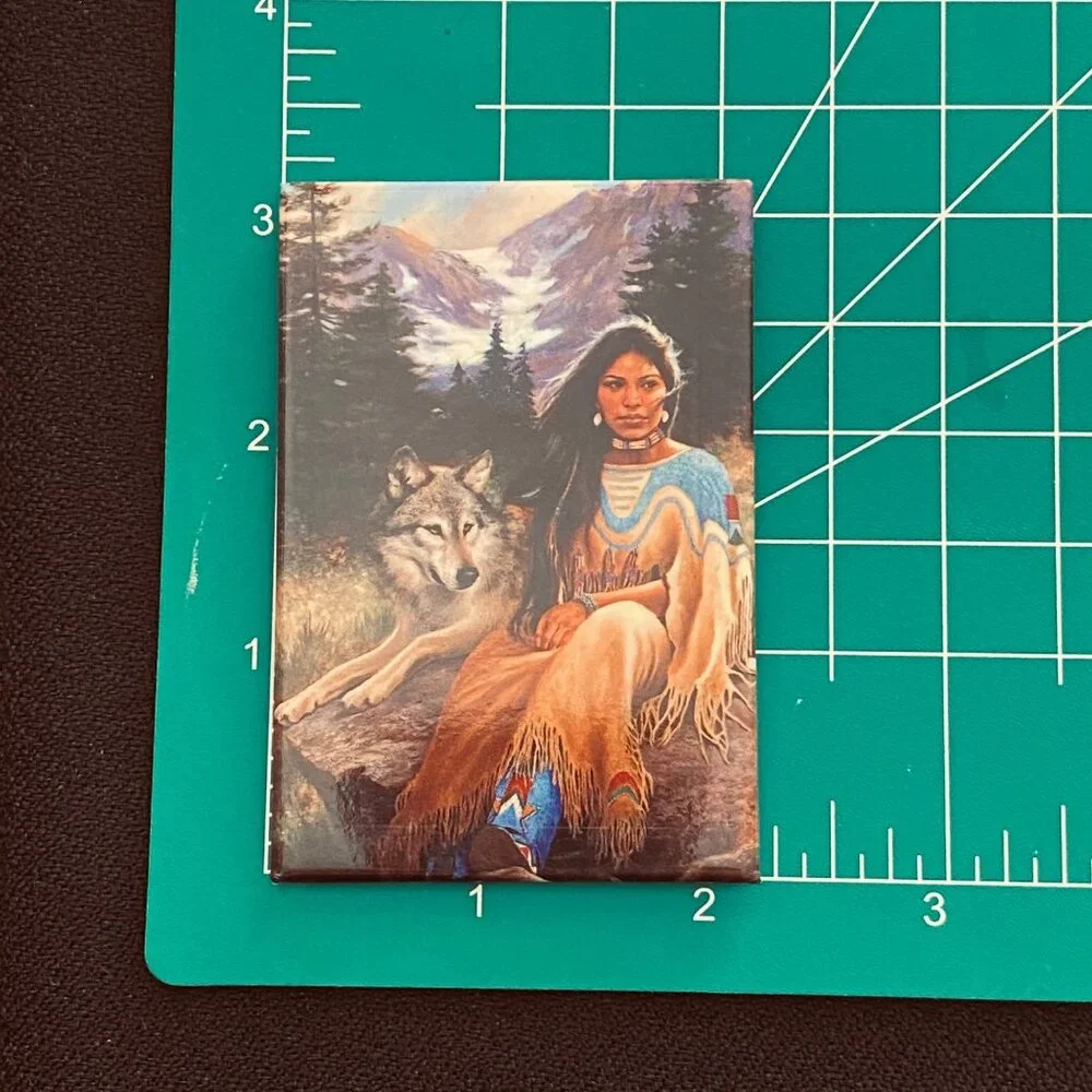 WINDSONG‎ Carole Coffman VTG Greeting Card / Magnet Leanin' Tree Combo Pack